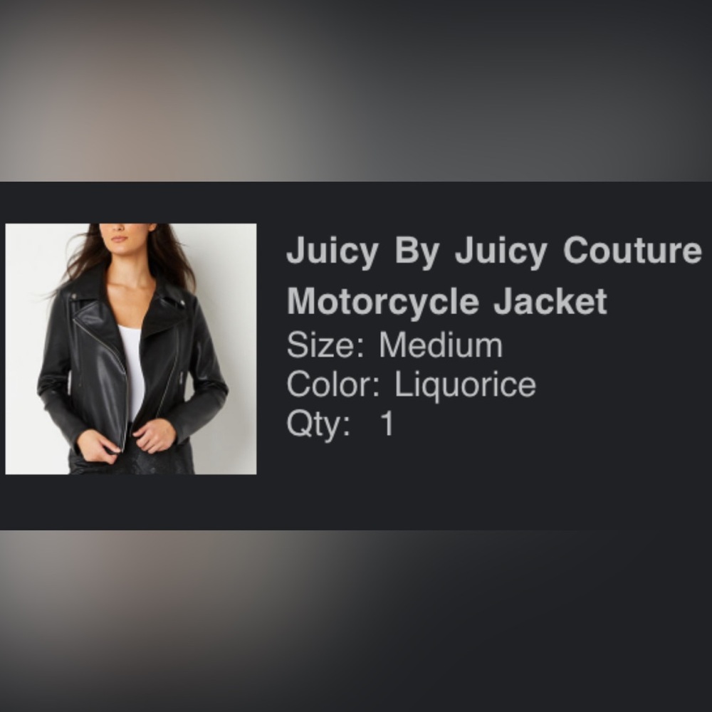 Juicy by Juicy Couture Light Weight Motorcycle Jacket